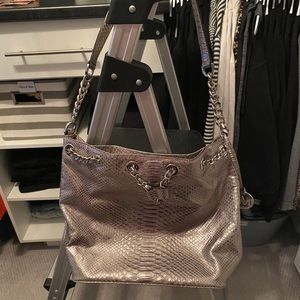 Silver Michael kors bag
